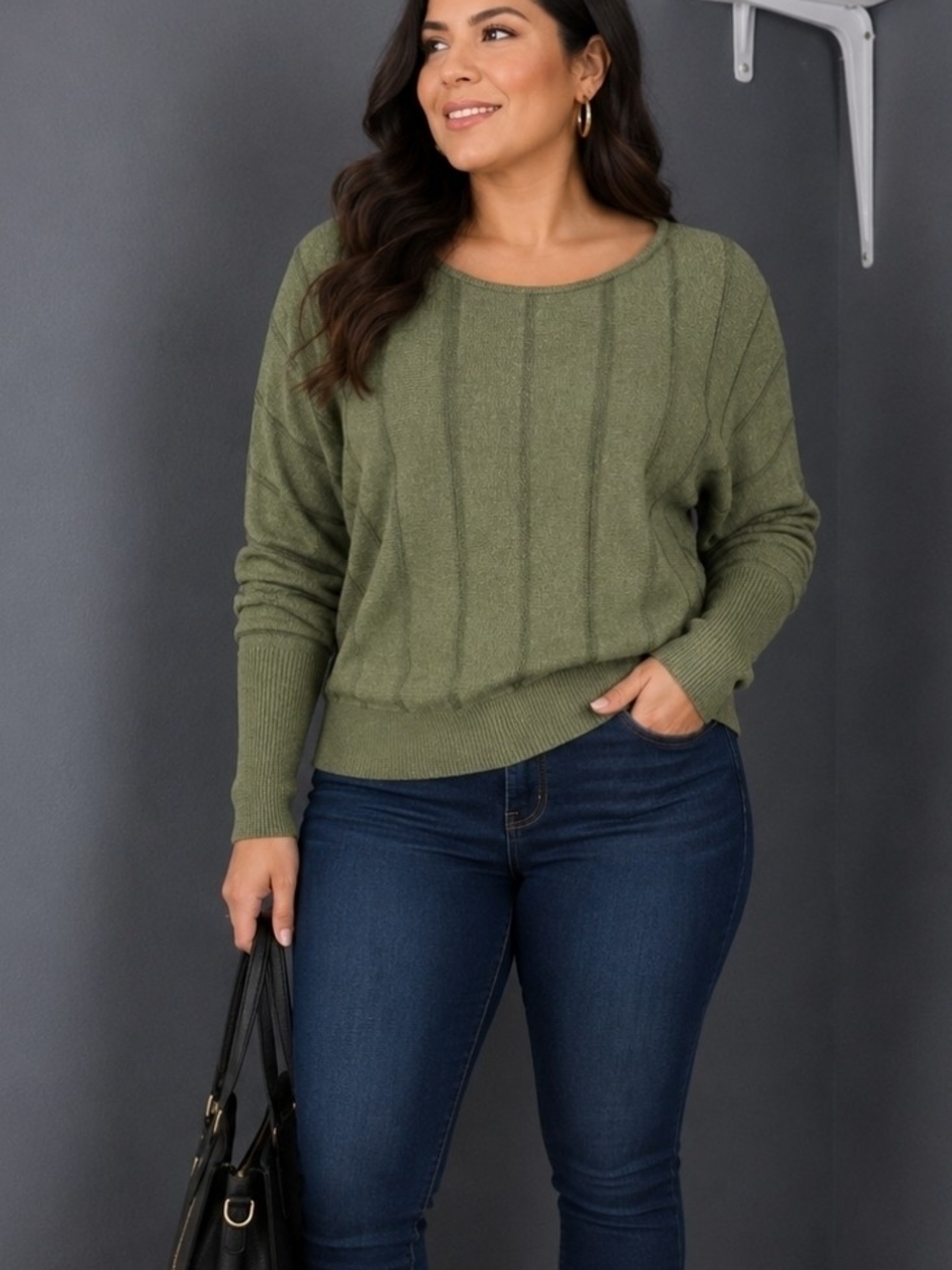 Olive Green Women’s Knit Sweater